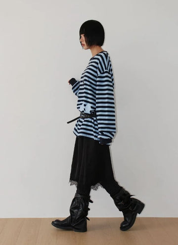 SATIN LACE MIDI SKIRT